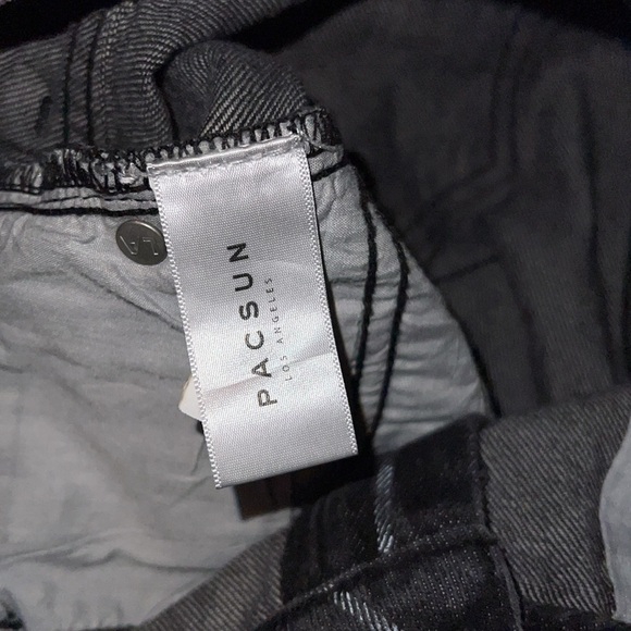 Pacsun Black Striped Denim Skirt size 27 - Picture 8 of 8